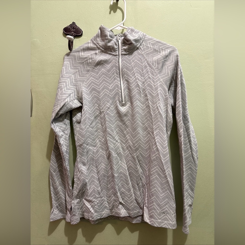 Eddie Bauer Chevron Pattern 1/4 Quarter-Zip Pullover